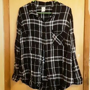 Black and white flannel